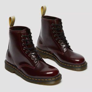 Dr. Martens VEGAN 1460 LACE UP BOOTS - Cherry Red / Burgundy / Maroon 24226